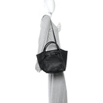 Supple Grained Calfskin Small Big Bag Black