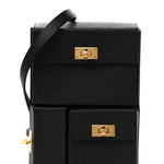 Epsom Kelly Multi Pocket Pochette To Go Black