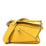 Calfskin Small Puzzle Bag Yellow