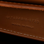 Smooth Vintage Calfskin Monogram Medium Kaia Satchel Gold