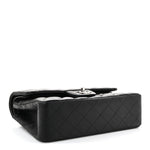 Lambskin Quilted Small Double Flap Black