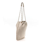 Lambskin Matelasse Monogram Medium Jamie 4.3 Pochon Blanc Vintage