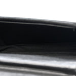 Crumpled Calfskin Quilted Wallet On Chain WOC So Black