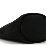 Canvas Deauville Drawstring Bucket Bag Black