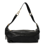 Shiny Grained Calfskin Macrocannage Medium D-Journey Bag Black