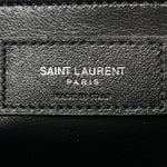 Grain De Poudre Textured Mixed Matelasse Triquilt Medium Monogram Satchel Black
