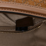 Suede Microguccissima Go Small Shoulder Bag Brown
