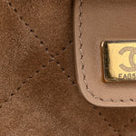 Calfskin Large Bowling Bag Beige