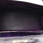 Shiny Niloticus Crocodile Kelly Sellier 28 Amethyst