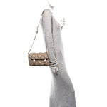 Calfskin Macrocannage Small Diorcamp Messenger Sand