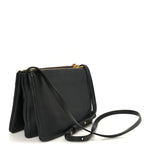 Lambskin Small Trio Crossbody Bag Medium Grey