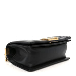 Caviar Quilted Small Boy Flap Black
