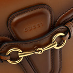 Calfskin Medium Lady Web Shoulder Bag Cuir
