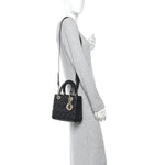 Lambskin Cannage Small My ABCDior Lady Dior Black