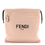 Soft Nappa Logo Small Drawstring Pouch Bag Rosa Quarzo Black