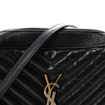 Calfskin Matelasse Monogram Lou Camera Bag Black