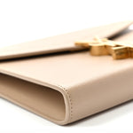 Grain De Poudre Monogram Cassandra Chain Wallet Dark Beige