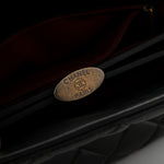 Aged Calfskin Large Just Mademoiselle Bowling Bag Black