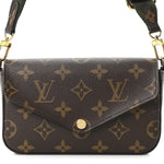 Monogram Felicie Strap & Go Kaki