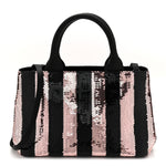Sequin Broccato Tote Black Cipria