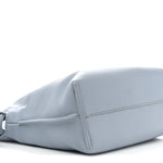Calfskin Mini Flamenco Knot Clutch Dusty Blue