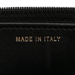 Lambskin Quilted Trendy CC Wallet On Chain WOC Black