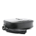 Grain De Poudre Matelasse Monochrome Monogram Mini Lou Camera Bag Black
