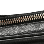 Pebbled Calfskin Small Soho Disco Bag Black