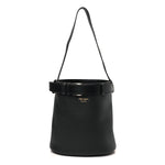 Soft Grained Vitello Daino Secchiello Bucket Bag Black