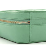 Caviar Quilted Medium CC Filigree Vanity Case Green