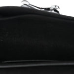 Calfskin Trompe L'oeil Twist Shoulder Bag MM Black Brown