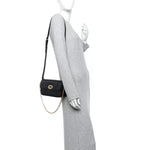 Box Calfskin 30 Montaigne Avenue Pouch Black