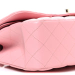 Caviar Quilted Jumbo Double Flap Pink