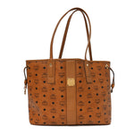 Visetos Medium Liz Reversible Shopper Tote Cognac