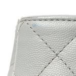 Caviar Quilted Shopping Tote Light Green