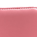 Lambskin Quilted Trendy Mini Vanity Case With Chain Pale Pink