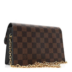 Damier Ebene Vavin Chain Wallet Black