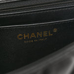Lambskin Quilted Small Strass On Top Flap Bag Black