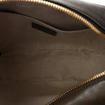 Sakai Be Green Calfskin Diagonal Stitched Small Blondie Shoulder Bag Craclet Brown