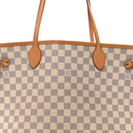 Damier Azur Neo Neverfull MM Rose Ballerine