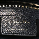 Grained Calfskin Saddle Bag Black