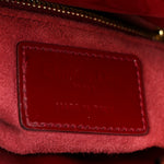 Patent Cannage Mini Lady Dior Red