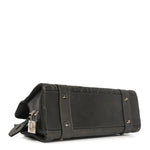 Metallic Calfskin Cannage Stitched Small East West Lady Dior Bronze