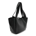 Grained Deerskin Bea Tote Black