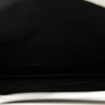 Grain De Poudre Matelasse Monogram Chain Wallet White Black