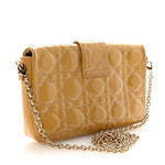Patent Cannage Miss Dior Promenade Pouch Yellow