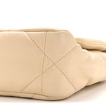 Lambskin Quilted Medium Chanel 19 Flap Beige