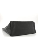 Textured Coated Canvas Bambi Print Large Antigona Tote Black