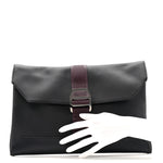 Taurillon Cristobal Vache Hunter Cityslide Clutch Bleu Indigo Raisin