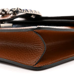 New Denim GG Monogram Dollar Calfskin Enamel Mini Dionysus Shoulder Bag Blue Tea Cuir Epilog Electric Blue